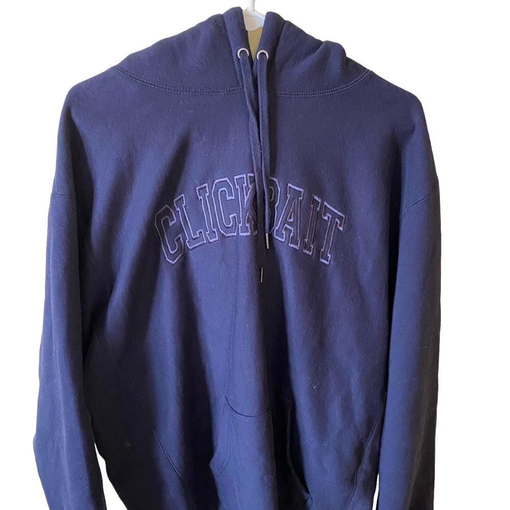 Black Clickbait Hoodie David Dobrik Size XL - Picture 1 of 2